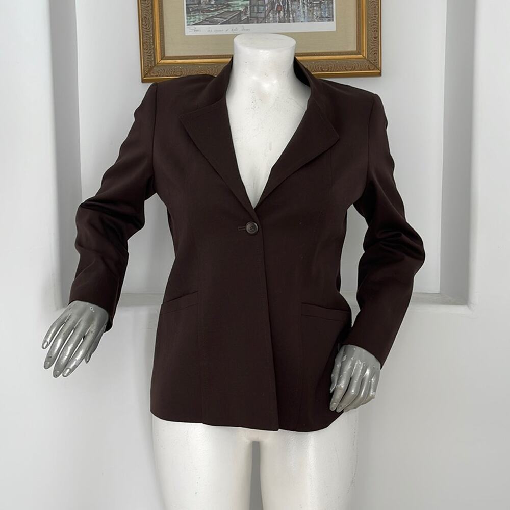 PENDLETON Women Wool Jacket/Blazer  Brown Size 14